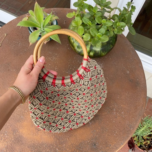 Vintage woven handbag - Picture 4 of 5